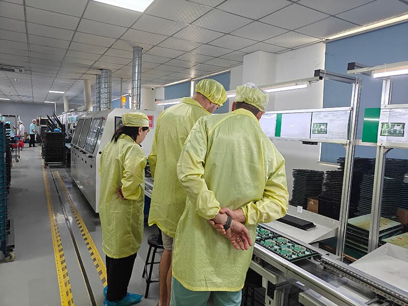 International client touring our Shenzhen PCB factory — visit 2